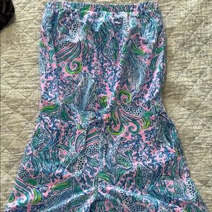 Lilly Pulitzer Pink and Blue Jumpsuit
